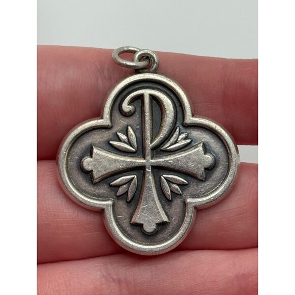 James Avery Chi Rho Sterling Silver Cross Pendant